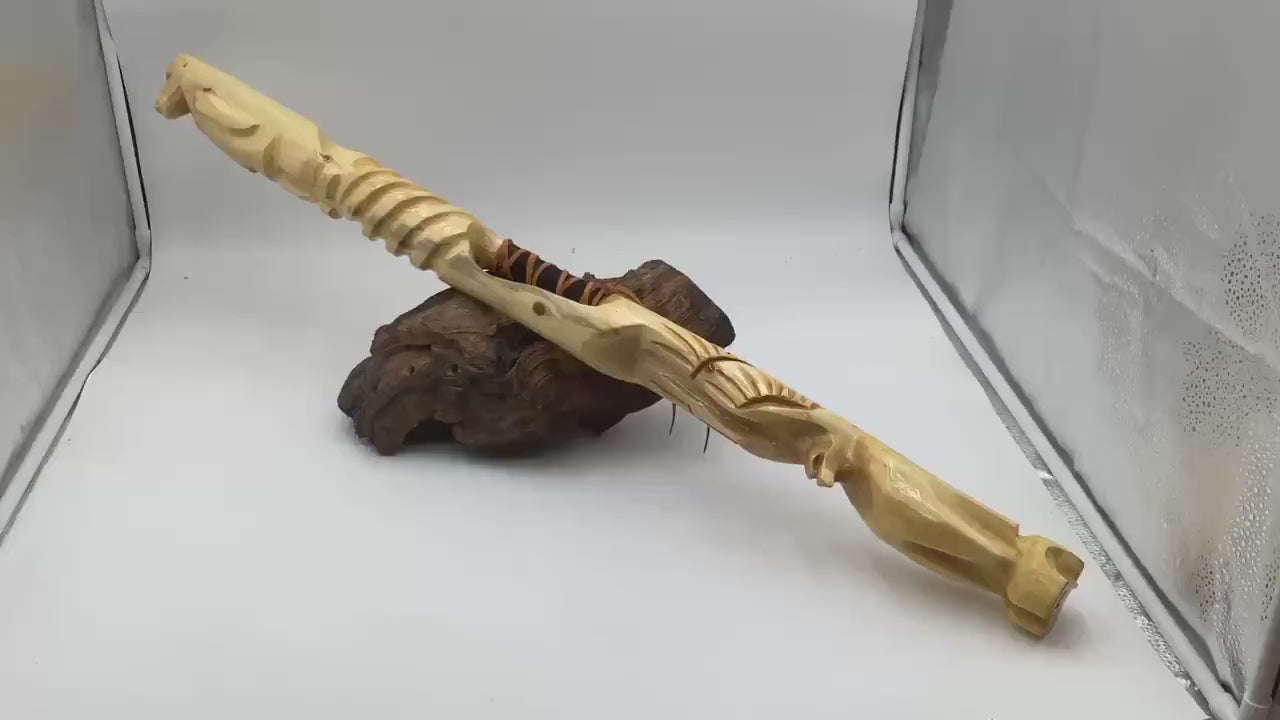 Totem Pole Dance Stick - Anishinaabe/Ojibwe made - Free Shipping