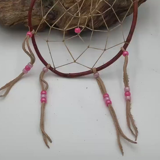 Authentic Handmade Red Willow Dream Catcher - Anishinaabe/Ojibwe