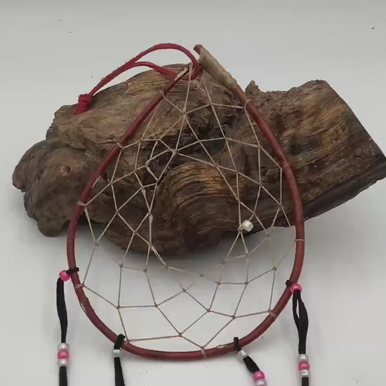 Authentic Handmade Red Willow Dream Catcher - Anishinaabe/Ojibwe