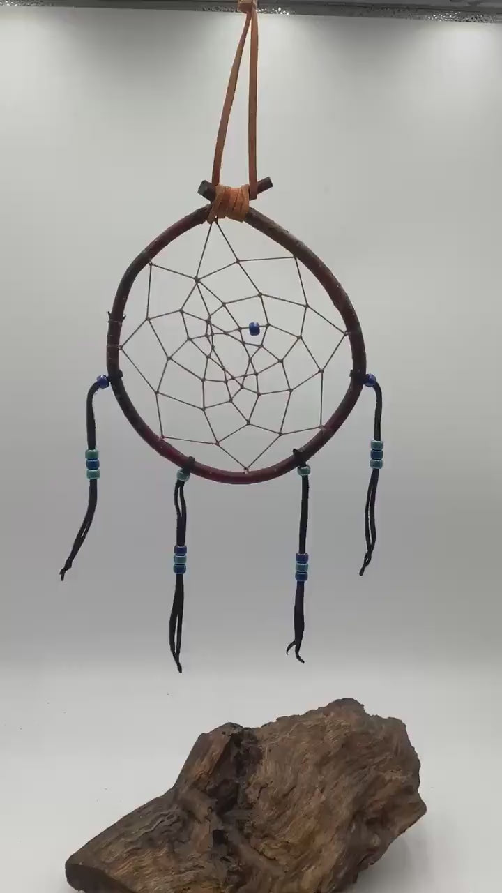 Authentic Handmade Red Willow Dream Catcher - Anishinaabe/Ojibwe