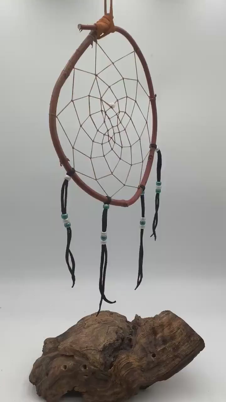 Authentic Handmade Red Willow Dream Catcher - Anishinaabe/Ojibwe