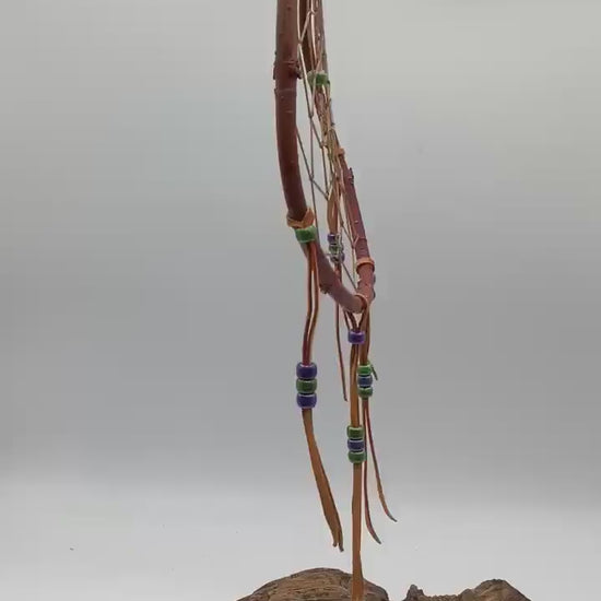 Authentic Handmade Red Willow Dream Catcher - Anishinaabe/Ojibwe