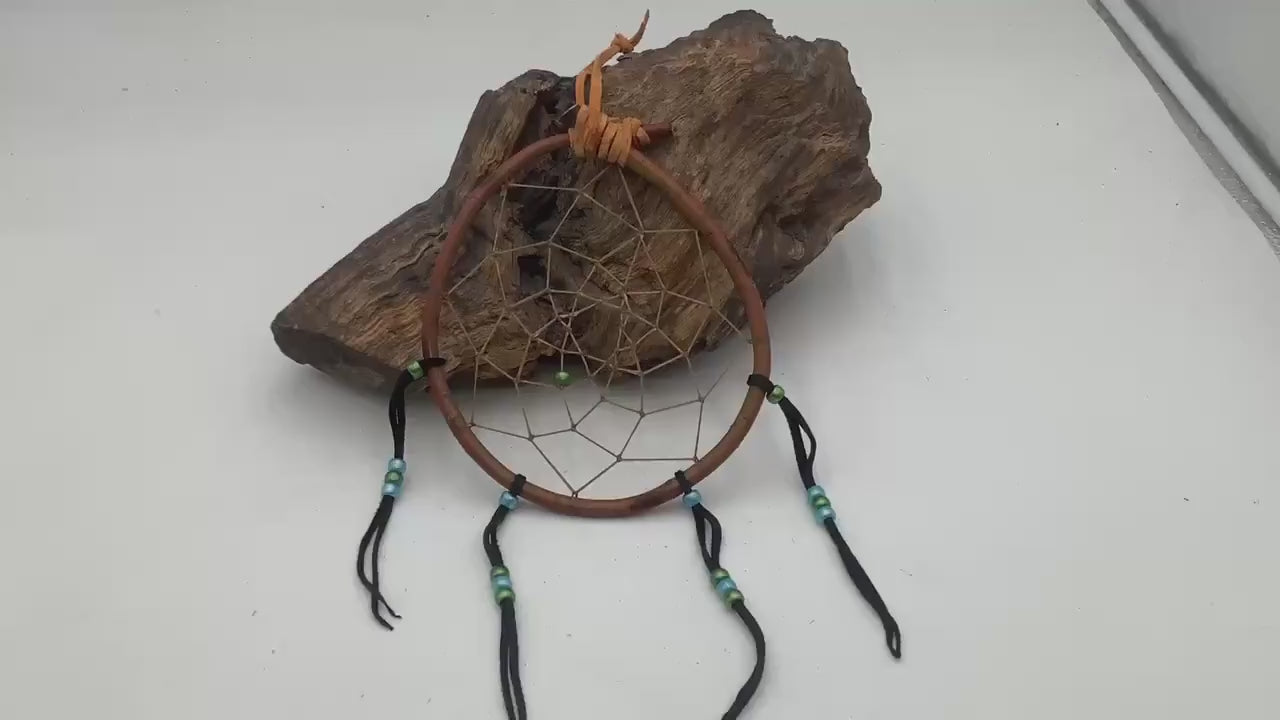 Authentic Handmade Red Willow Dream Catcher - Anishinaabe/Ojibwe