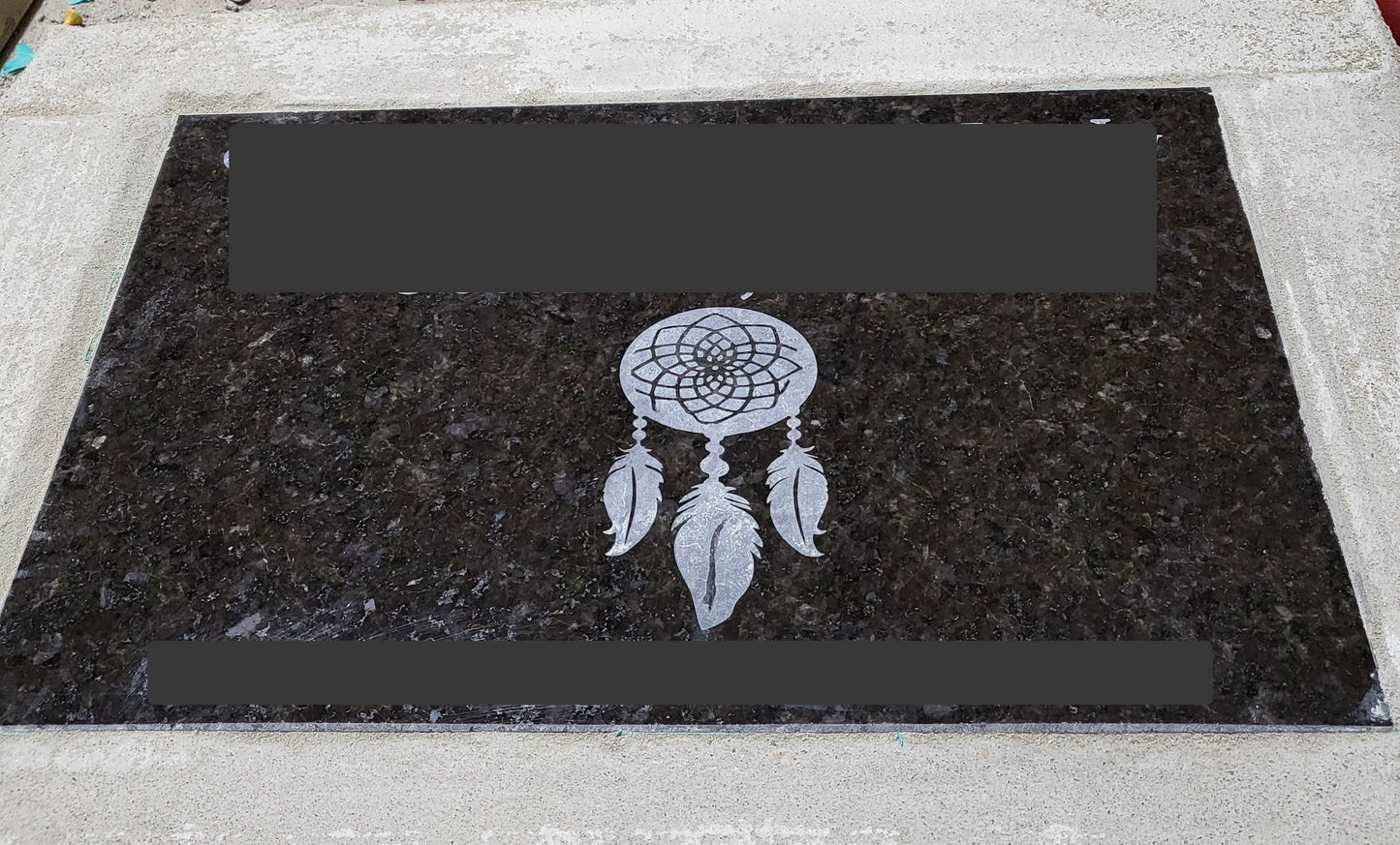 Burial Stone - Customized Granite and Concrete Grave Marker - Onsite PIck-up only